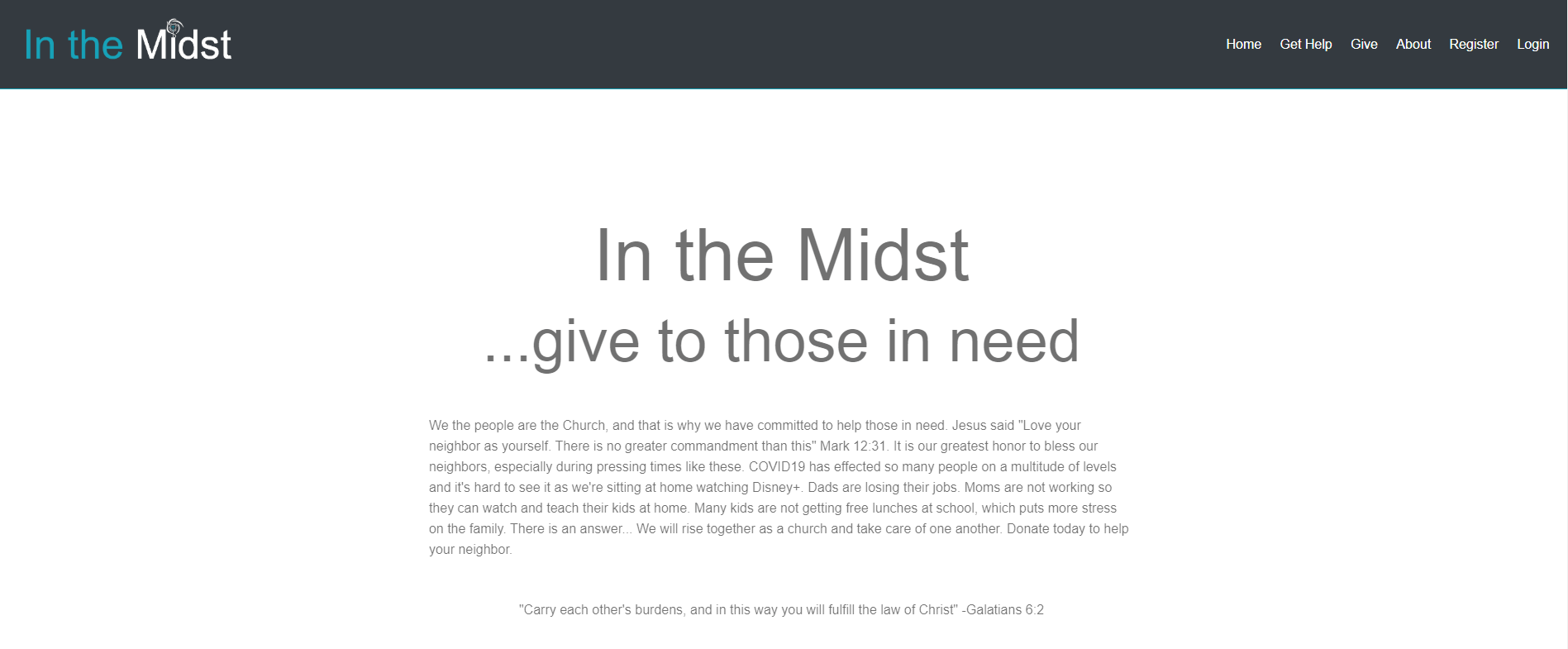 In the Midst's description